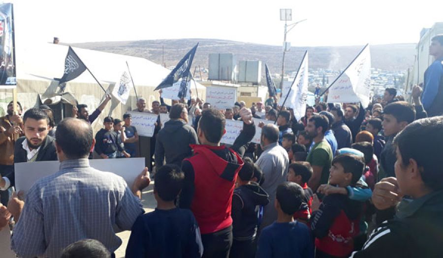 حزب التحرير/ ولاية سوريا  فعاليات "المطالبة بفتح الجبهات والإفراج عن المعتقلين أصحاب كلمة الحق"